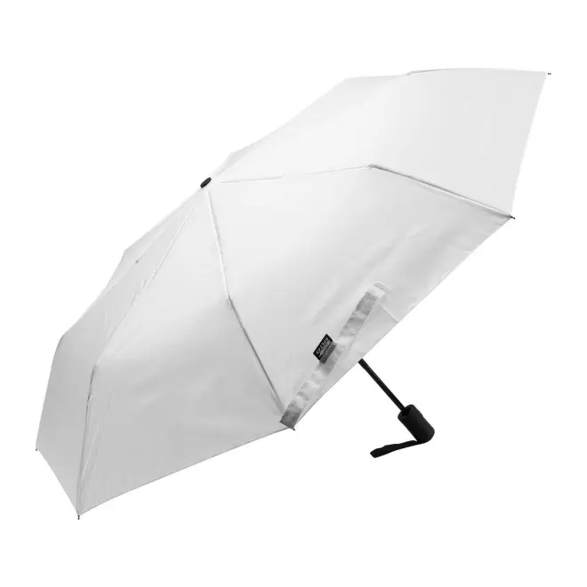 PARAPLUIE PLIABLE TEMPETE PERSONNALISE RPET 'CHIDO' - blanc