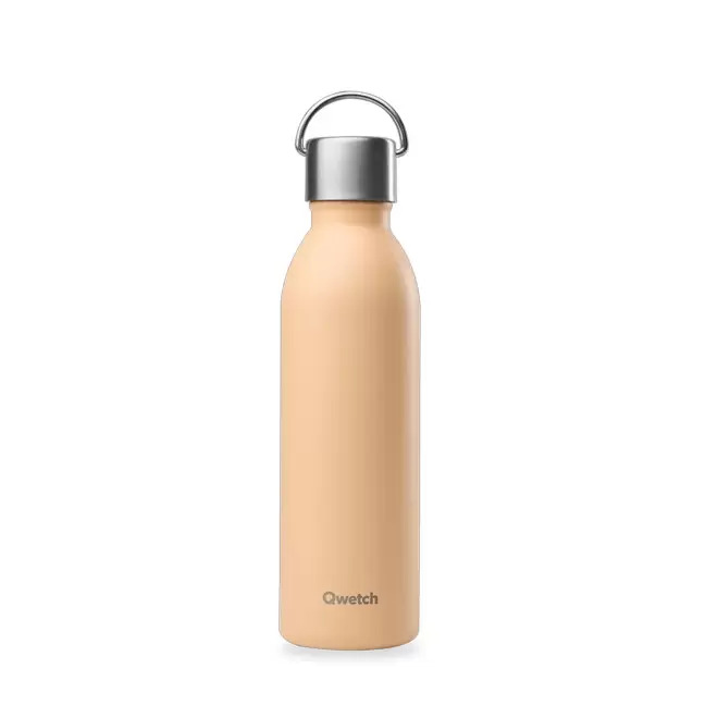 BOUTEILLE ISOTHERME PERSONNALISABLE QWETCH® 'ACTIVE' 600ML - abricot