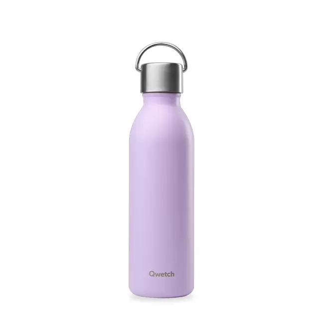 BOUTEILLE ISOTHERME PERSONNALISABLE QWETCH® 'ACTIVE' 600ML - lavande