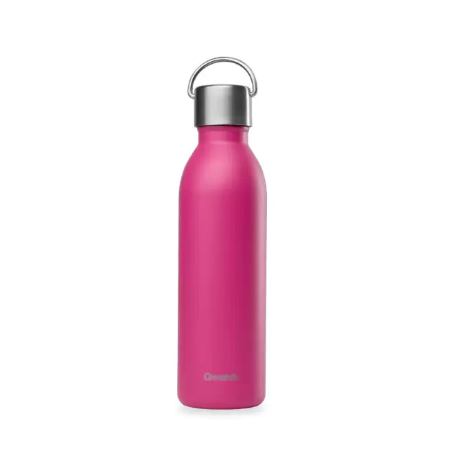 BOUTEILLE ISOTHERME PERSONNALISABLE QWETCH® 'ACTIVE' 600ML - magenta