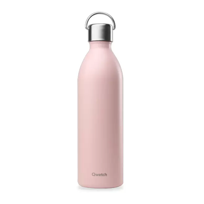 BOUTEILLE ISOTHERME QWETCH® ACTIVE 1L - rose pastel