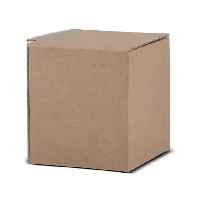 BOITE CADEAU 1 MUG PERSONNALISEE 'BOITEAU EUROPE QUADRI' - marron