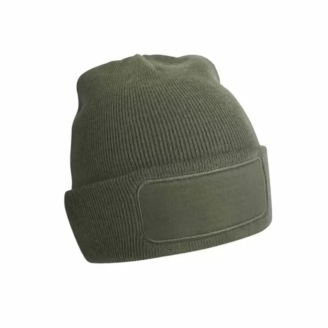 BONNET REVERS PERSONNALISABLE 'CAPELINO PATCH RECTANGLE' - vert olive