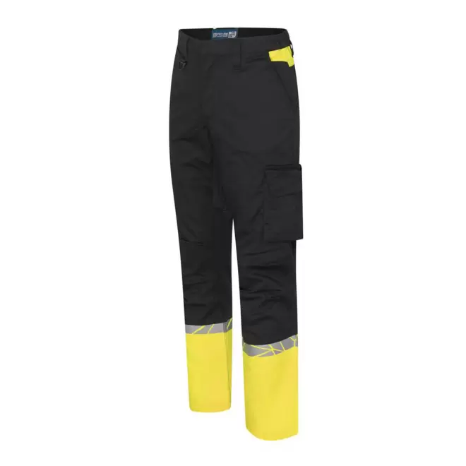 PANTALON HOMME PERSONNALISE PROJOB 'PROGRESSION 7507' - noir/jaune