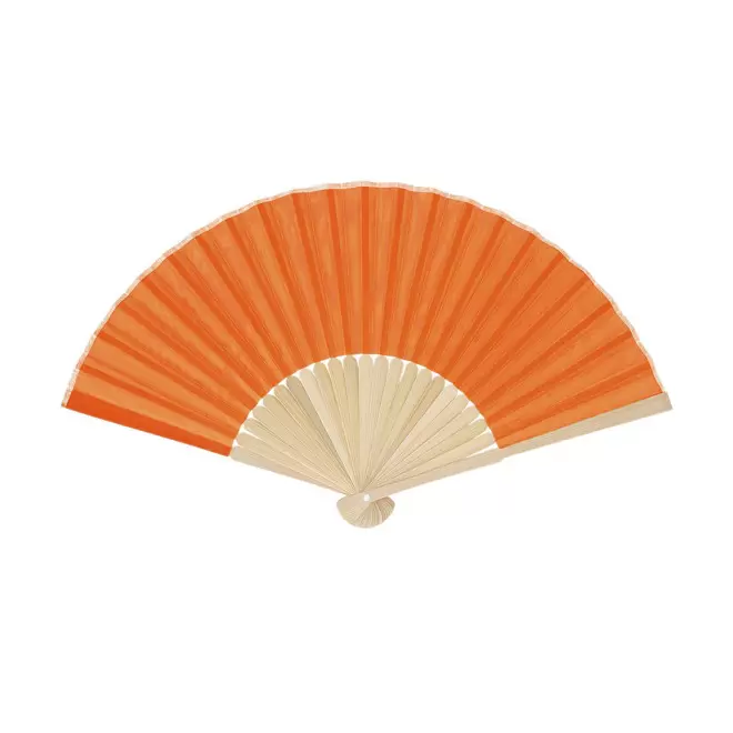 EVENTAIL EN BAMBOU PERSONNALISE 'FANNY BAMBOU II' - orange