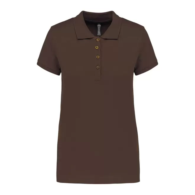 POLO FEMME PERSONNALISABLE 'KARIBO 180' - chocolat