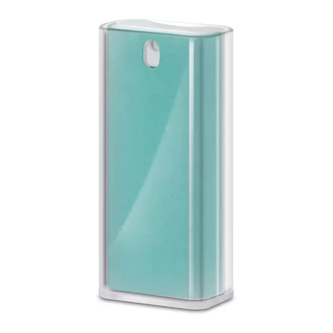 SPRAY NETTOYANT POUR ECRAN AVEC SUPPORT DE TELEPHONE PERSONNALISABLE 'CLEANTEL' - bleu