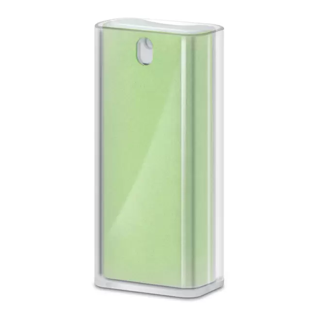 SPRAY NETTOYANT POUR ECRAN AVEC SUPPORT DE TELEPHONE PERSONNALISABLE 'CLEANTEL' - vert