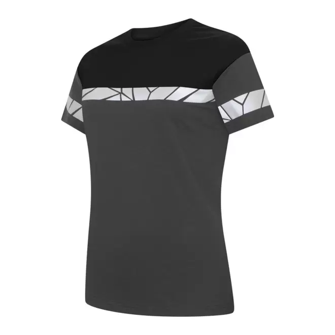 TEE-SHIRT FEMME PERSONNALISABLE PROJOB 'PROGRESSION 7005' - noir/rouge