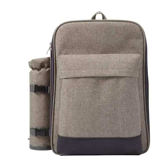SAC A DOS PIQUE-NIQUE PERSONNALISABLE 'KILPI' - gris clair