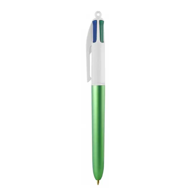 STYLO BIC® PERSONNALISABLE 4 COULEURS 'GLACE' - blanc/vert