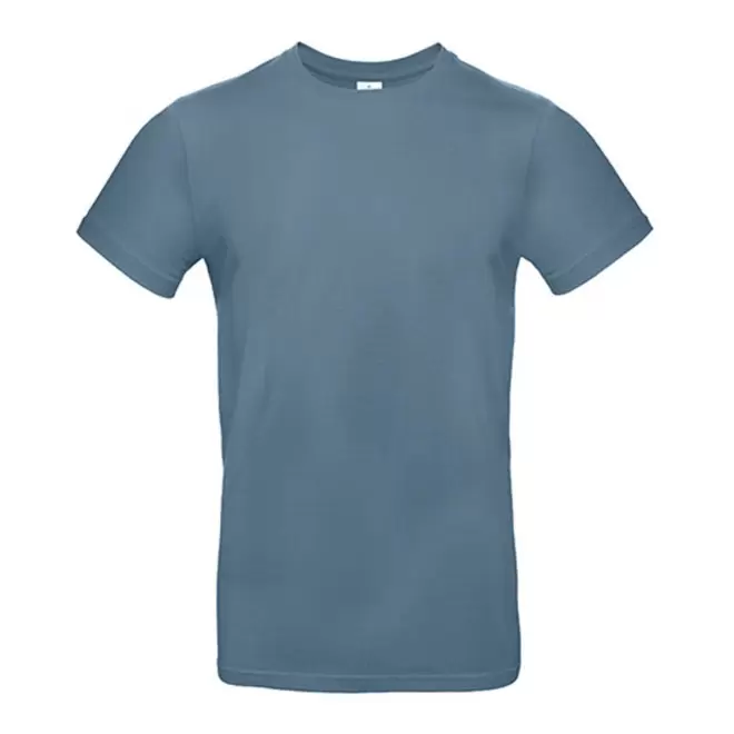 TEE-SHIRT PERSONNALISÉ COL ROND HOMME B&C® 'PALTO 185' - stone blue