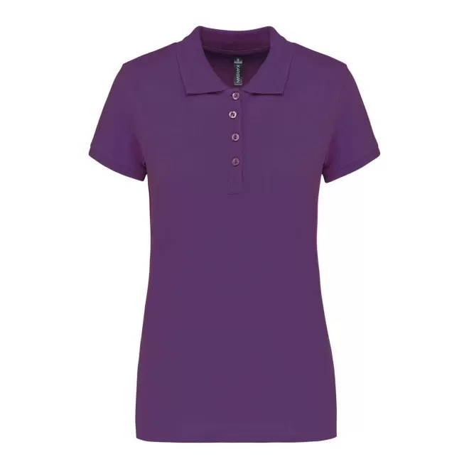 POLO FEMME PERSONNALISABLE 'KARIBO 180' - violet foncé