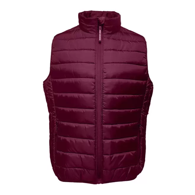 BODYWARMER PERSONNALISABLE HOMME 'EKOVEST' - burgundy
