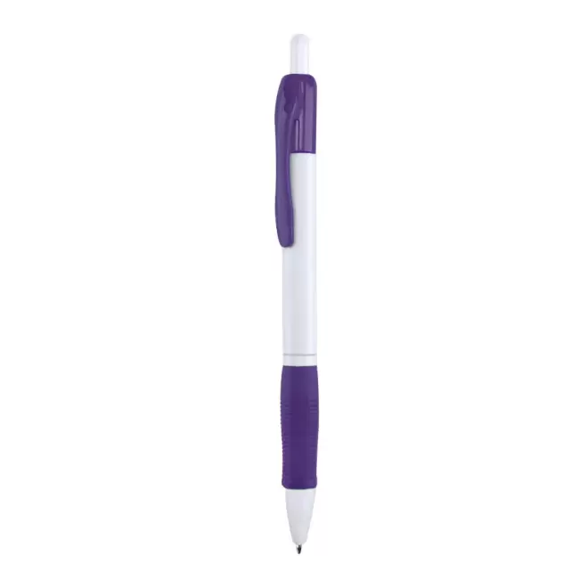 STYLO PERSONNALISE 'ALASSIO' CORPS BLANC - violet