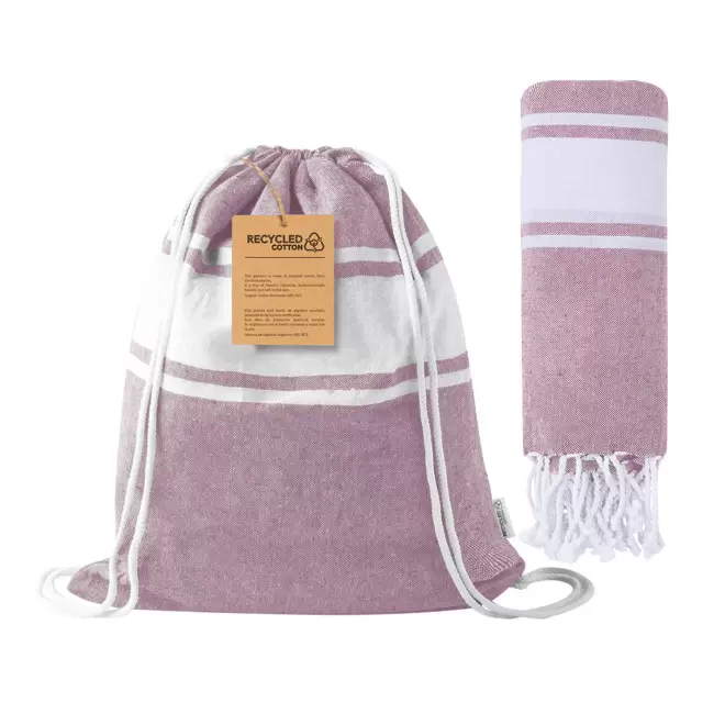 SAC A DOS FOUTA PERSONNALISABLE 'CAREO 170' - fuchsia