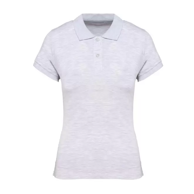 POLO FEMME PERSONNALISABLE 'KARIBO 220' - gris chiné