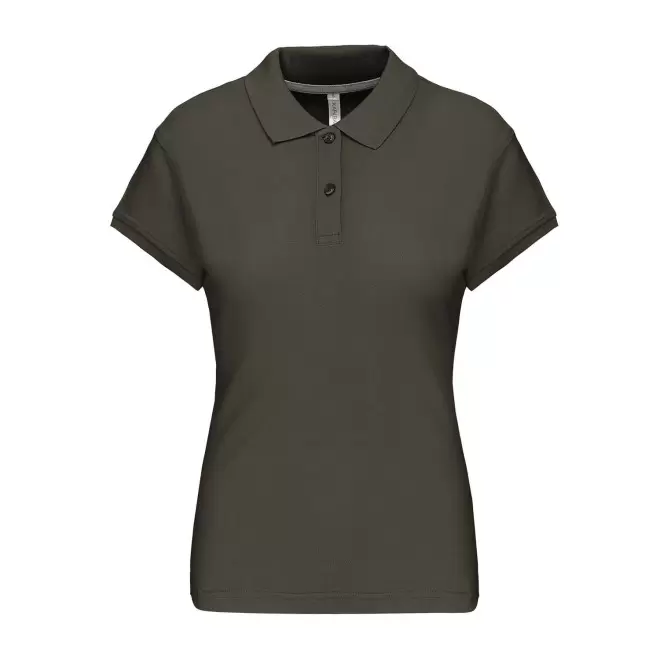 POLO FEMME PERSONNALISABLE 'KARIBO 220' - kaki foncé