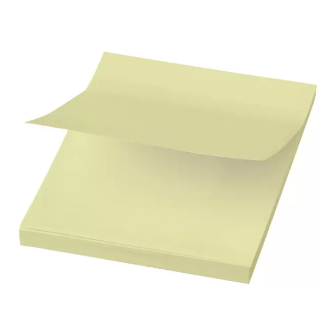 MEMOS REPOSITIONNABLES PUBLICITAIRES 'FORNOTE' 7,5x7,5 CM - jaune