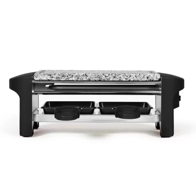 APPAREIL À RACLETTE PUBLICITAIRE 2 PERSONNES LIVOO® 'CHEESE DUO' - noir