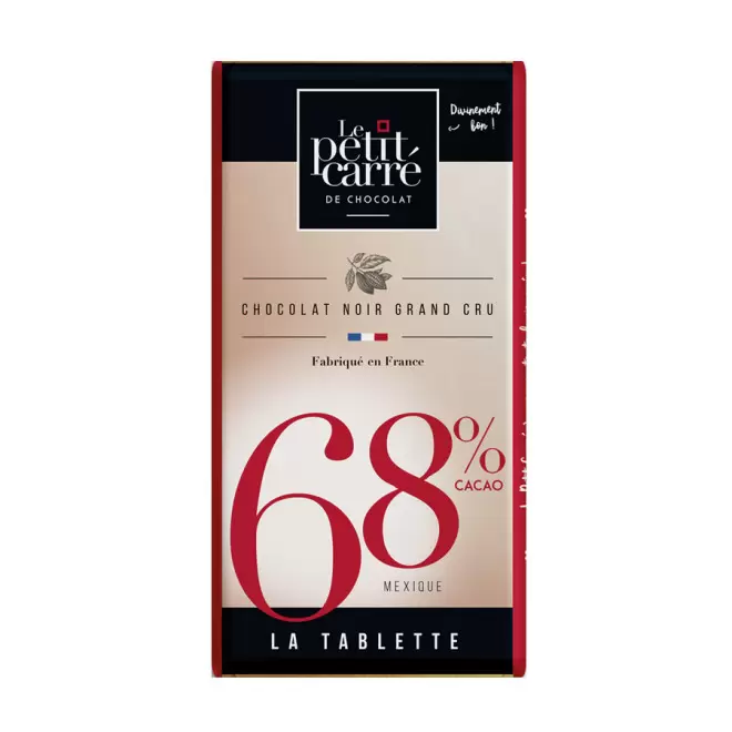 TABLETTE DE CHOCOLAT PERSONNALISÉE DE 90G LPCC® 'CHOCOLY' - 68%
