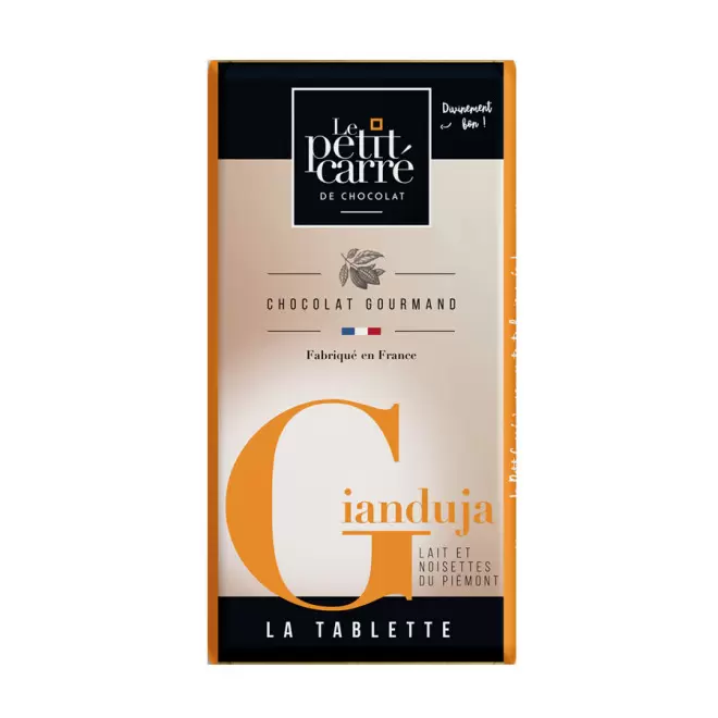 TABLETTE DE CHOCOLAT PERSONNALISÉE DE 90G LPCC® 'CHOCOLY' - Gianduja