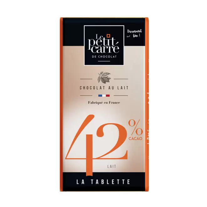 TABLETTE DE CHOCOLAT PERSONNALISÉE DE 90G LPCC® 'CHOCOLY' - 42%
