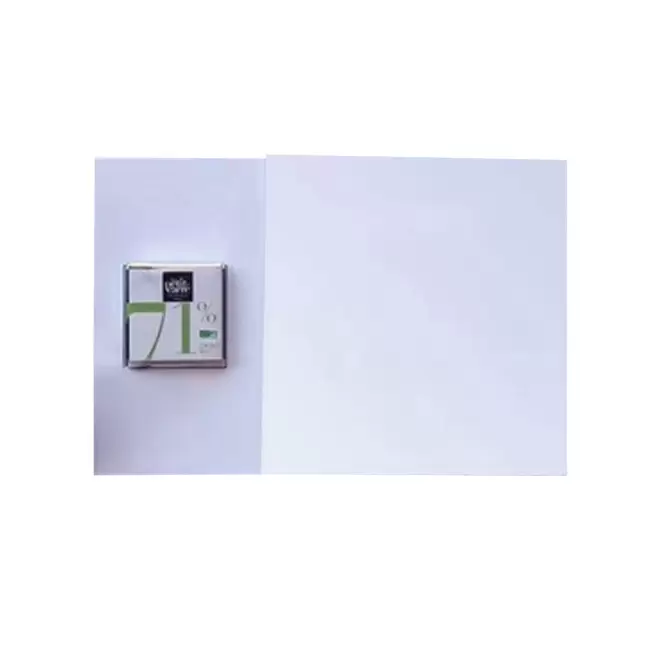 CARTE PERSONNALISÉE AVEC UN CARRÉ DE CHOCOLAT LPCC® 'CARRECHOCO' - blanc