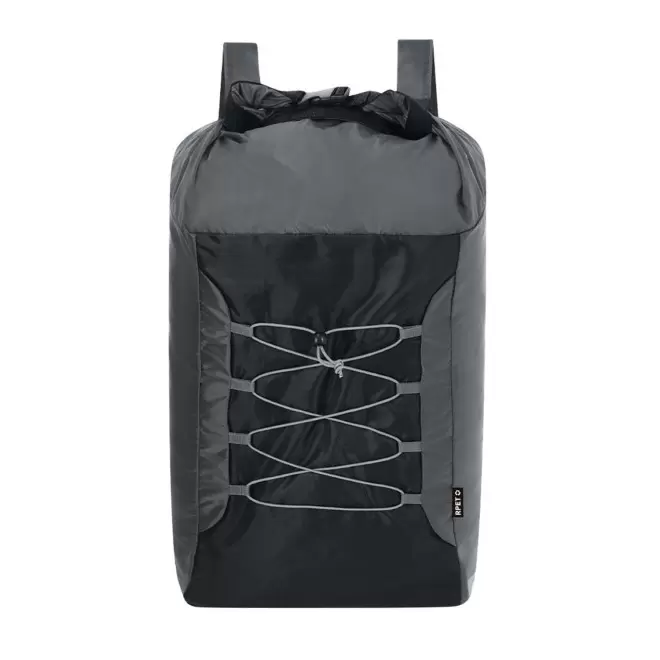 SAC A DOS PLIABLE RPET PERSONNALISABLE 'PAIGE' - noir