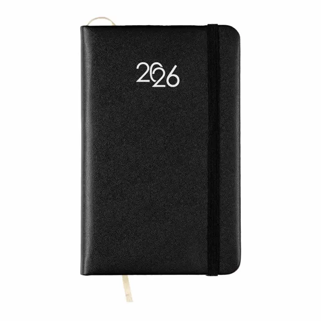 AGENDA SEMAINIER PERSONNALISABLE 'MARCHO MINI' - noir
