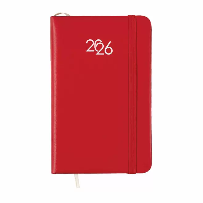AGENDA SEMAINIER PERSONNALISABLE 'MARCHO MINI' - rouge