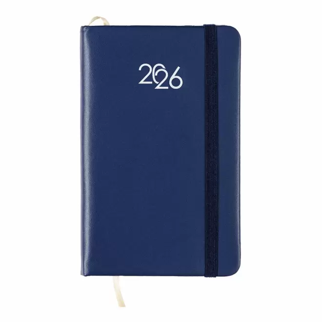AGENDA SEMAINIER PERSONNALISABLE 'MARCHO MINI' - bleu marine