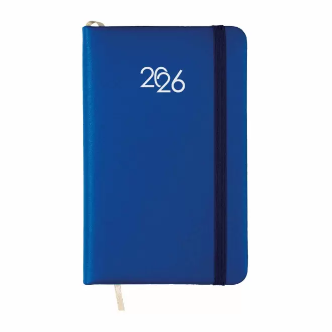 AGENDA SEMAINIER PERSONNALISABLE 'MARCHO MINI' - bleu royal