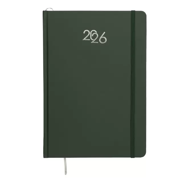 AGENDA SEMAINIER CARTON COLORE PERSONNALISE 'SEPTI' - vert