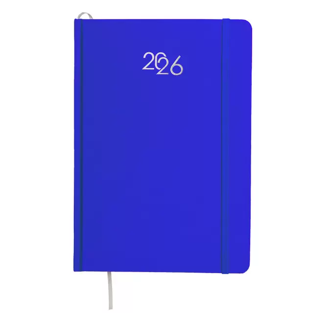 AGENDA SEMAINIER CARTON COLORE PERSONNALISE 'SEPTI' - bleu royal