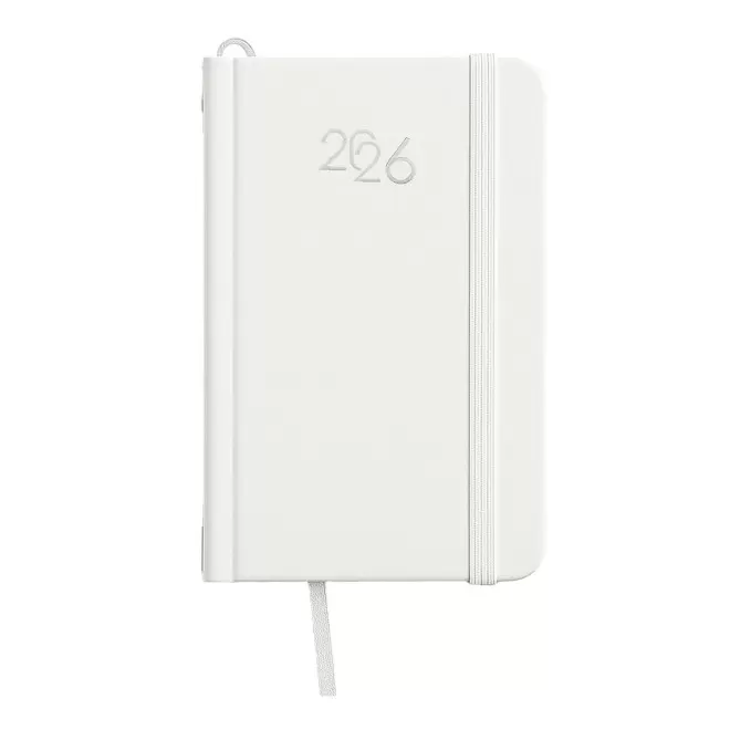 AGENDA SEMAINIER CARTON PERSONNALISE 'SEPTI MINI' - blanc