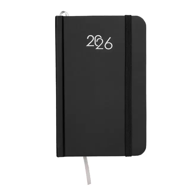 AGENDA SEMAINIER CARTON PERSONNALISE 'SEPTI MINI' - noir