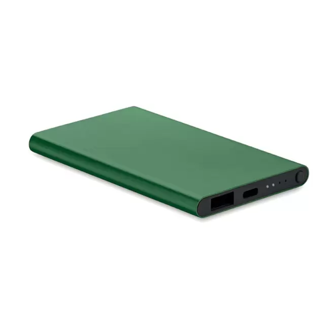 POWERBANK PERSONNALISABLE 4000MAH ALU RECYCLE 'POWERDOCK' - vert