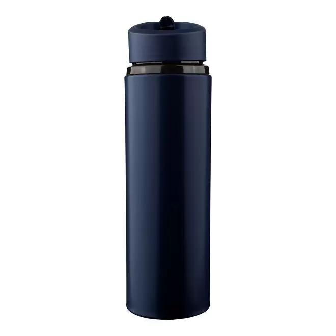 GOURDE PERSONNALISABLE EN ACIER RECYCLE 500ML 'ALBUA' - bleu