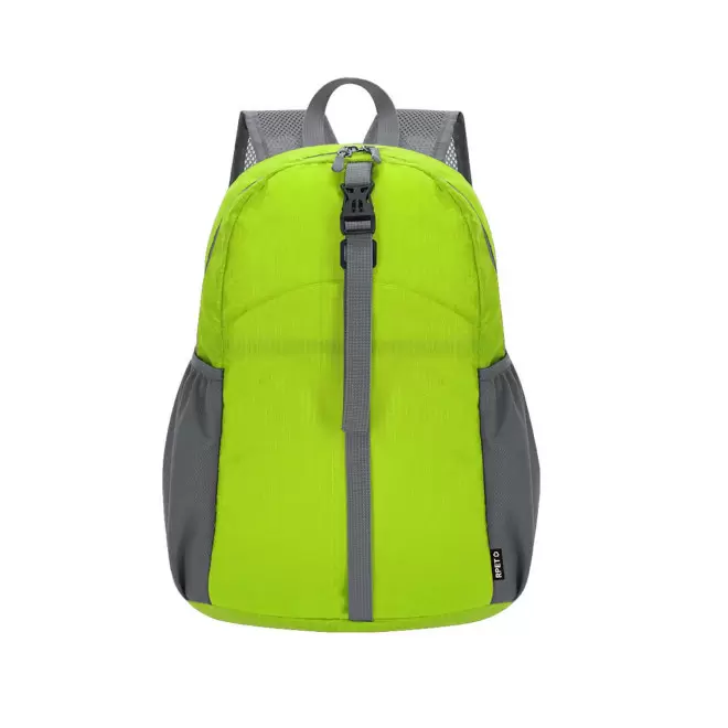 SAC A DOS PLIABLE RPET PERSONNALISABLE 'CHRISTY' - vert