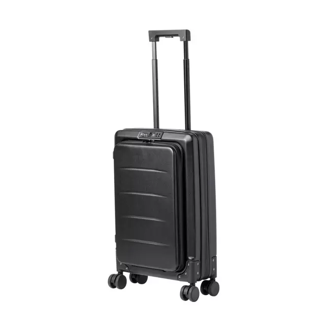 VALISE TROLLEY CABINE PERSONNALISABLE 'UTAZA' - noir