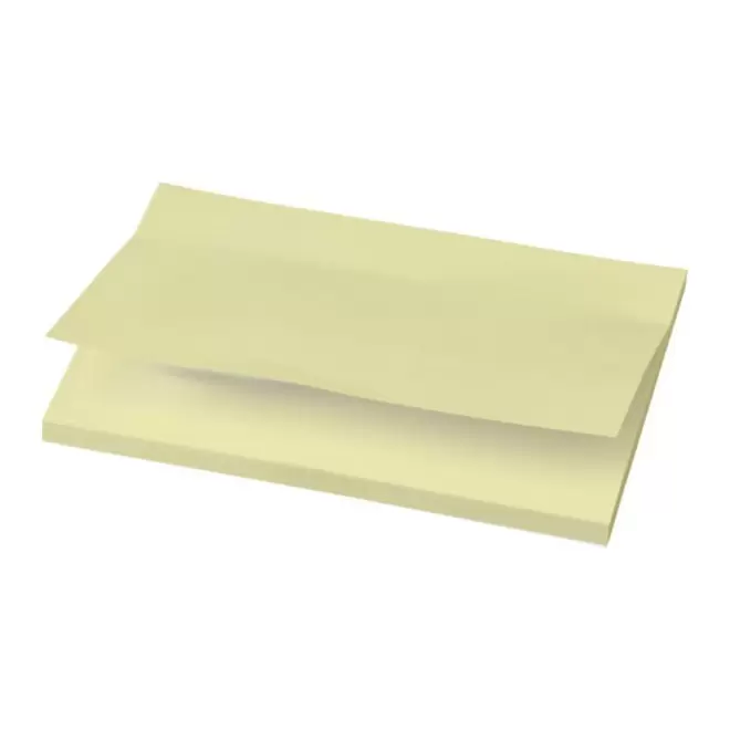 MEMOS REPOSITIONNABLES PUBLICITAIRES 'FORNOTE' 10x7.5 CM - jaune