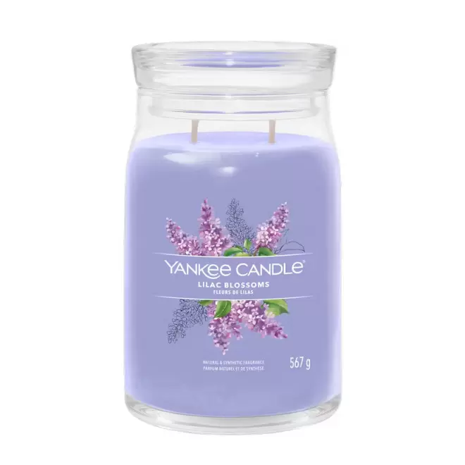 BOUGIE DEUX MECHES GRANDE 'YANKEE CANDLE' - jardin aux lilas