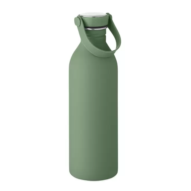 BOUTEILLE PERSONNALISABLE EN ACIER RECYCLE 500ML ' LURA' - vert foncé