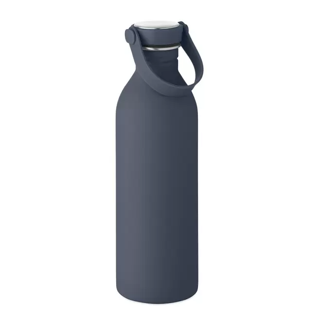 BOUTEILLE PERSONNALISABLE EN ACIER RECYCLE 500ML ' LURA' - bleu marine