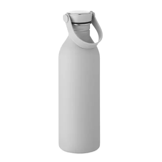 BOUTEILLE PERSONNALISABLE EN ACIER RECYCLE 500ML ' LURA' - gris