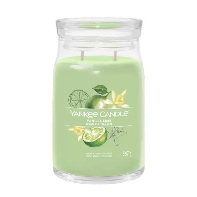 BOUGIE DEUX MECHES GRANDE 'YANKEE CANDLE' - vanille citron vert