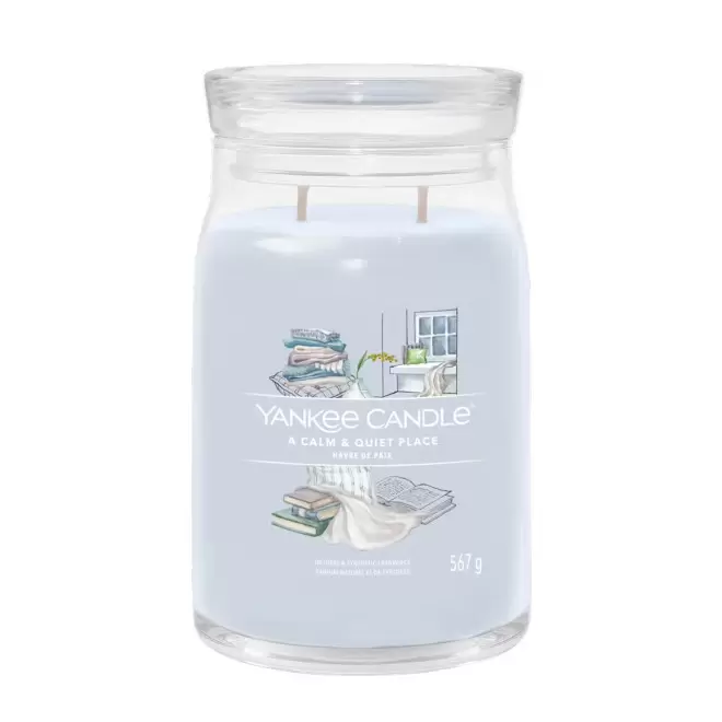 BOUGIE DEUX MECHES GRANDE 'YANKEE CANDLE' - havre de paix