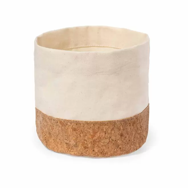 PANIERE A PAIN COTON ET LIEGE PERSONNALISEE 'GUEGUETTE' - naturel