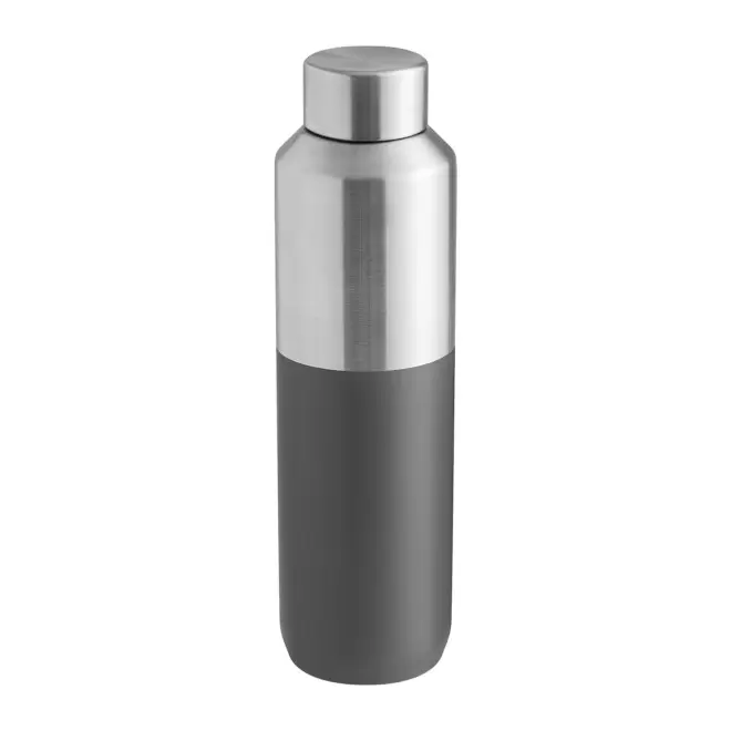 GOURDE ISOTHERME RECYCLEE 600ML PERSONNALISABLE 'ALSYO' - gris